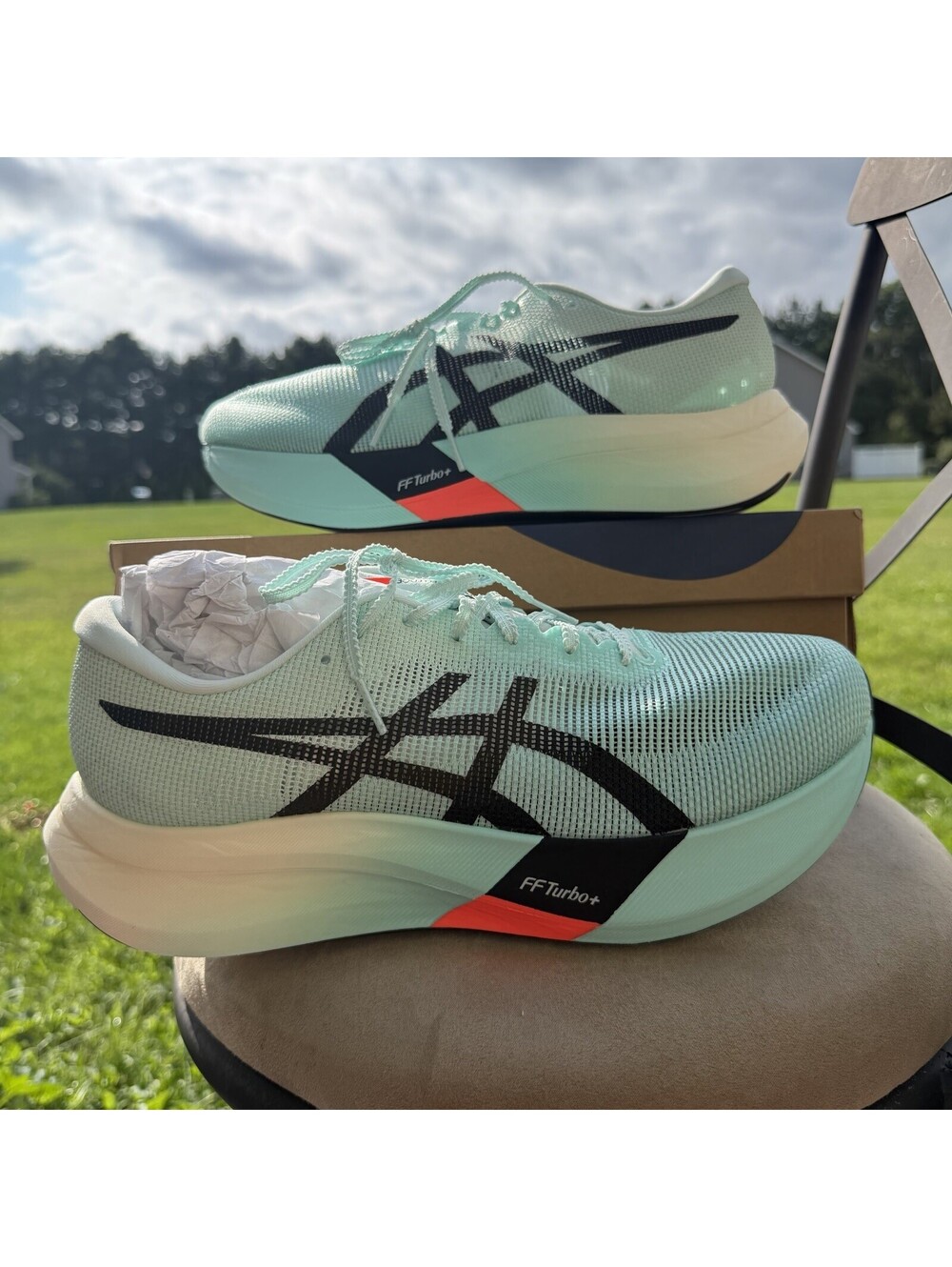 Asics Metaspeed Edge Paris Illuminate Mint/Black 1013A124-400 Size 12 Men
